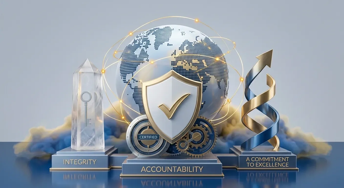 Integrity, accountability, and a commitment to excellence